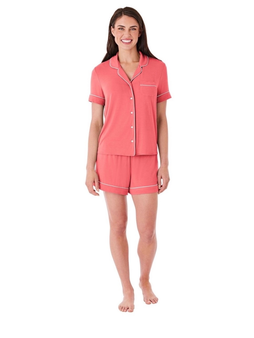 Member's Mark Women's 2 Piece Notch Collar Short Pajama Set